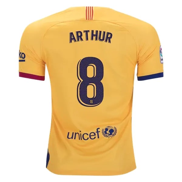 Camiseta Barcelona NO.8 Arthur 1ª 2019-2020 Azul Rojo